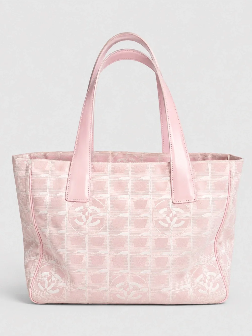CHANEL CC logo Pink Tote
